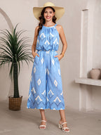 Ärmlös Jumpsuit Mönstrad Vida Ben