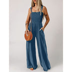 Ärmlös Jumpsuit med Midjeband