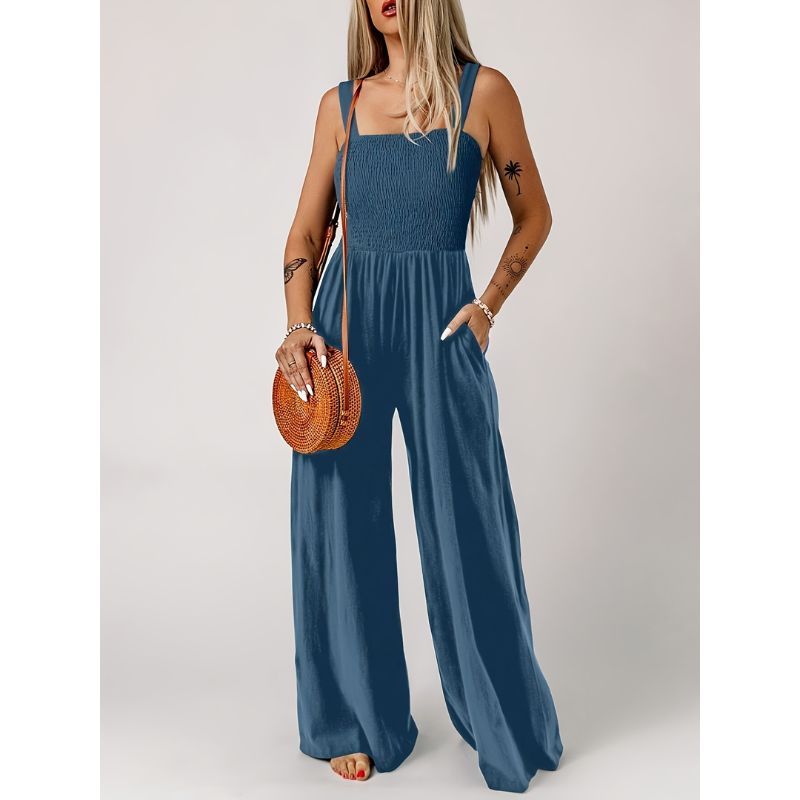 Ärmlös Jumpsuit med Midjeband
