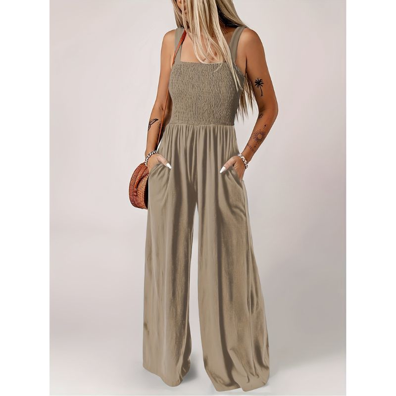 Ärmlös Jumpsuit med Midjeband