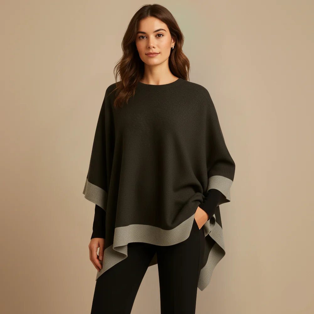 Damer överdimensionerad sjalkofta