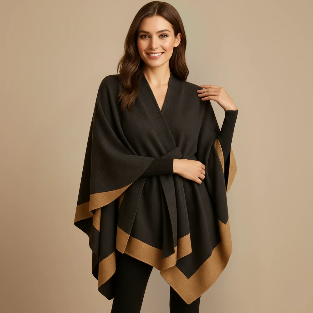 Damer överdimensionerad sjalkofta