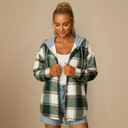 Damer vinterjacka med knappar – löst sittande